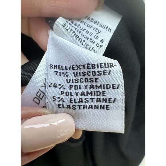 Diane von Furstenberg LBD DELYSE Black Fit & Flare Mini Dress Exposed Zip Sz 10 - Picture 12 of 16